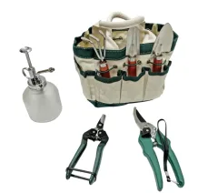 SET HERRAMIENTAS JARDIN MAS BOLSO GREEN SEASON