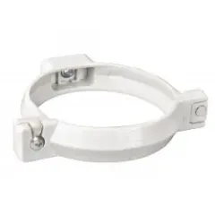 ABRAZADERA TUBO BAJADA 75MM BLANCO