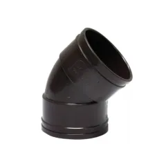 CODO CANALETA HEMBRA-HEMBRA MARRON 75MMX45