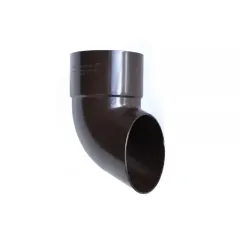 CODO CANALETA CORTO M-H 80MM X 65 MARRON