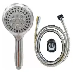 DUCHA PREMIUM 3 FUNCIONES C/FLEXIBLE Y SOPORTE
