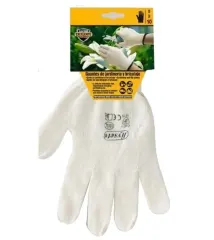 GUANTES DE JARDINERIA BLANCOS TALLA 8
