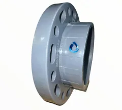 BRIDA CON MANGUITO 140MM PVC