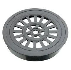 REJILLA PILETA 4 NEGRA SANITARIO GRIS