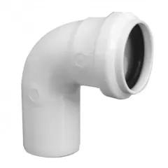 CODO 75 X 87 C/GOMA SANITARIO BLANCO