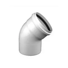 CODO 50 X 45 C/GOMA SANITARIO BLANCO