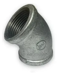 CODO 45G GALVANIZADO 1 1/2