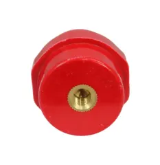 AISLADOR DE BARRIL M8 15KV 35X51MM ROJO