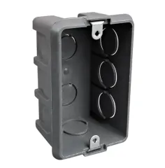 CAJA ELECTRICA TABIQUE C/OREJA METALICA GRIS