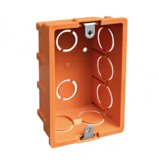 CAJA ELECTRICA TABIQUE C/OREJA METALICA NARANJA