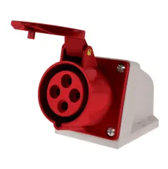 ENCHUFE HEMBRA SOBREPUESTO 16A 3PT 380V IP44