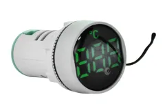 LUZ PILOTO VERDE CON TERMOMETRO AC 50-380V