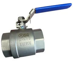 VALVULA BOLA INOX 2PULG NPT 304 2 CUERPOS 1000WOG