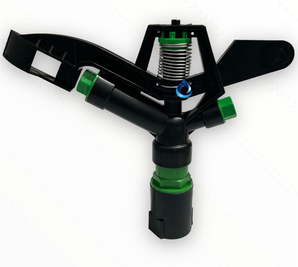 ASPERSOR IMPACTO 1 PULGADA PLAST 360 GRADOS VERDE1