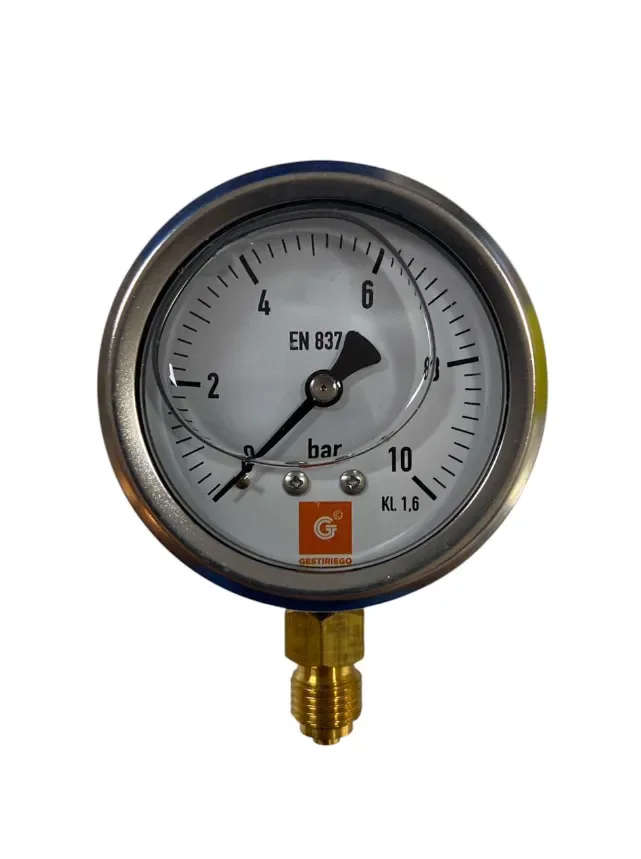 MANOMETRO GLICERINA 0-10 BAR GES 63MM1