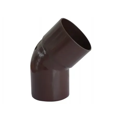 CODO CANALETA MACHO-HEMBRA MARRON 75MMX45G1