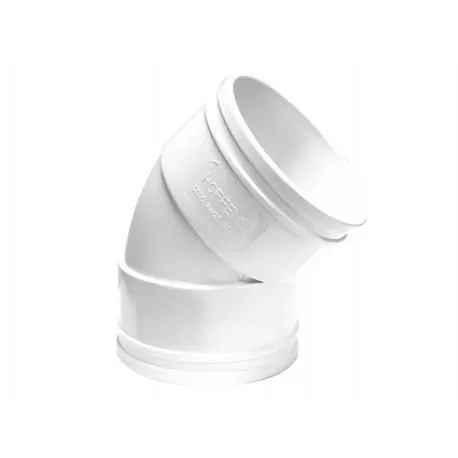 CODO CANALETA HEMBRA-HEMBRA BLANCO 75MMX451