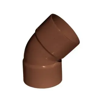 CODO CANALETA HEMBRA-HEMBRA MARRON 80MMX45G1