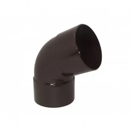 CODO CANALETA HEMBRA-HEMBRA MARRON 80MMX65G1