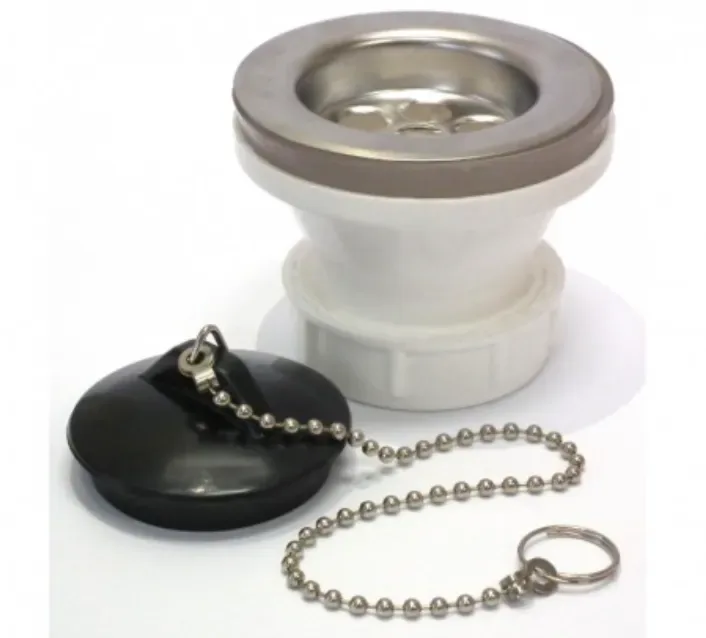 DESAGUE 1 1/4 REJILLA INOX TAPON C/CADENA1