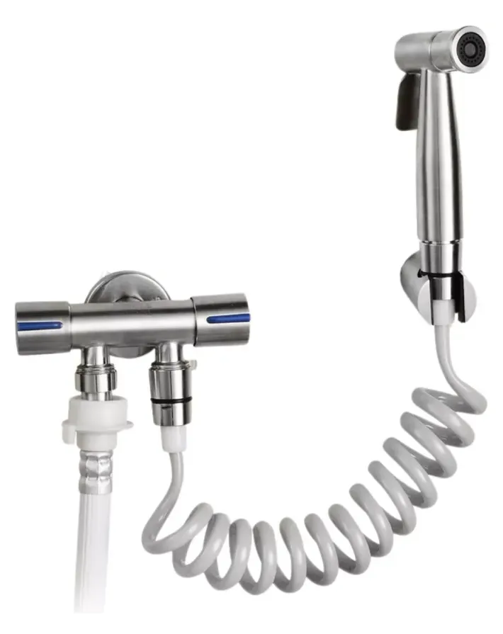 DUCHA BIDET ARABE KIT COMPLETO ACERO INOX1