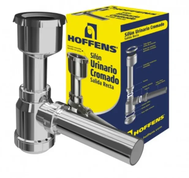 SIFON URINARIO CROMADO CON GOMA SAL/REC 40MM1