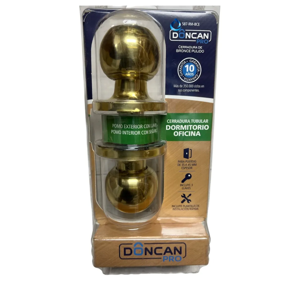 CERRADURA BRONCE SATINADO DORMITORIO 587 RM BCE1