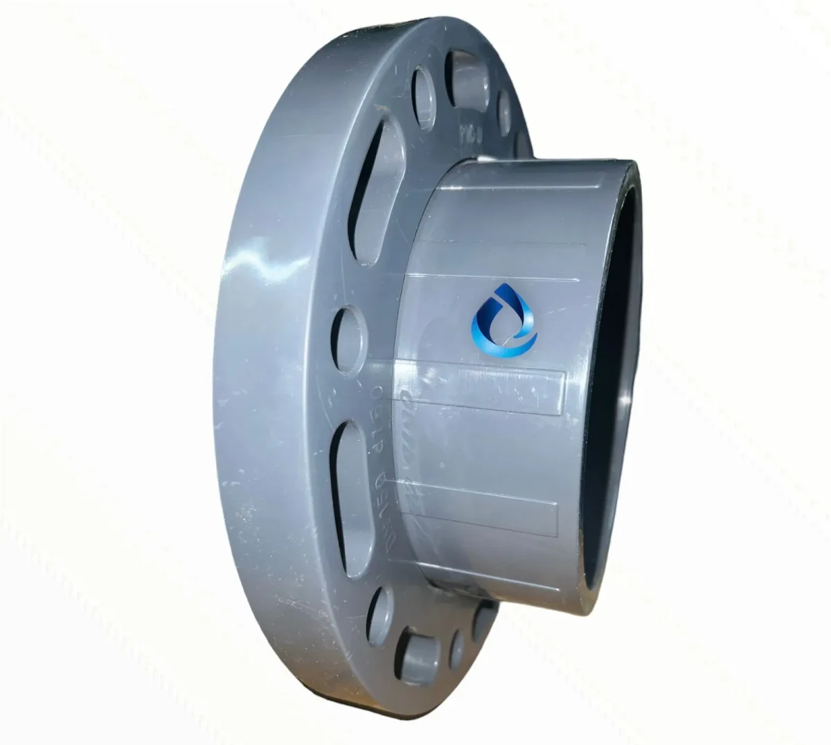 BRIDA CON MANGUITO 160MM PVC1