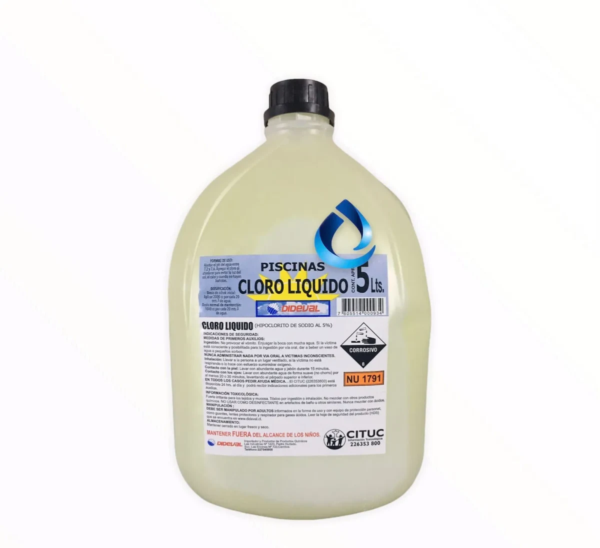 CLORO LIQUIDO 5 LTS1