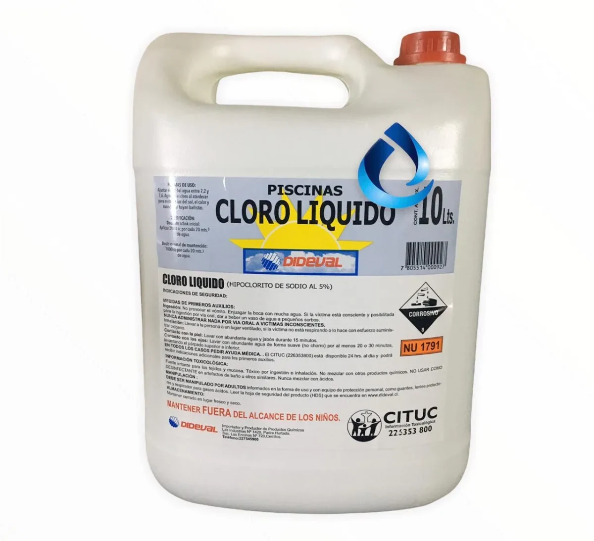 CLORO LIQUIDO 10 LTS1