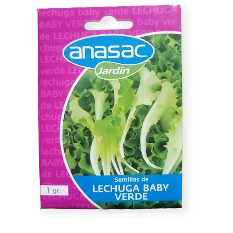 SEMILLA LECHUGA BABY VERDE 1GR1