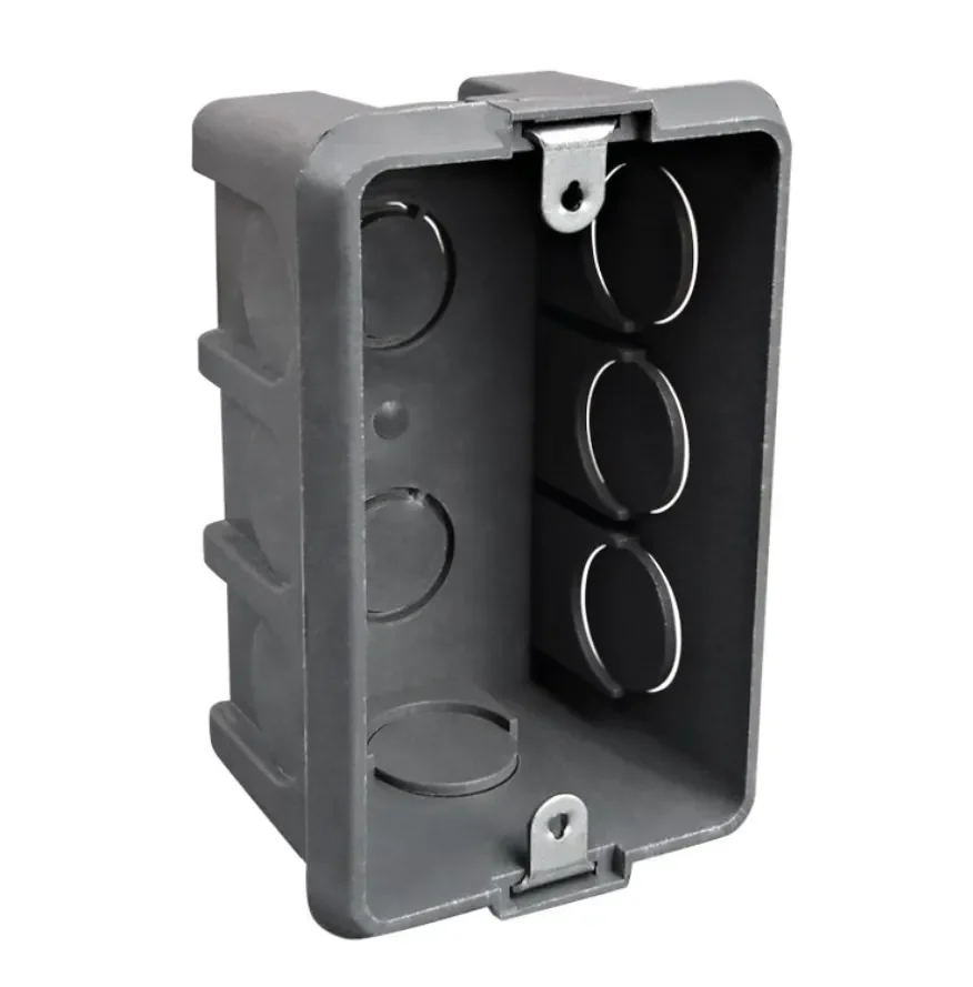 CAJA ELECTRICA TABIQUE C/OREJA METALICA GRIS1