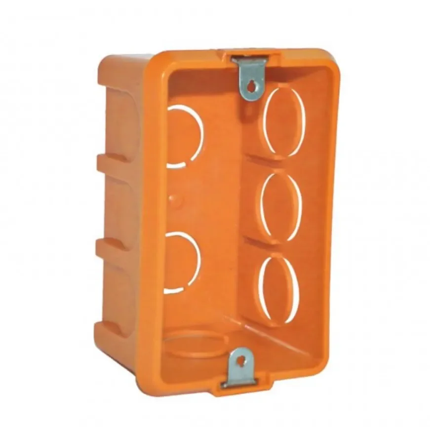 CAJA ELECTRICA LOZA C/OREJA METALICA NARANJA1