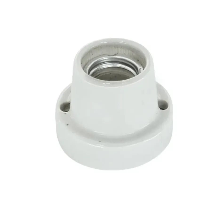PORTALAMPARA BASE RECTA LOZA E-27 BLANCO1