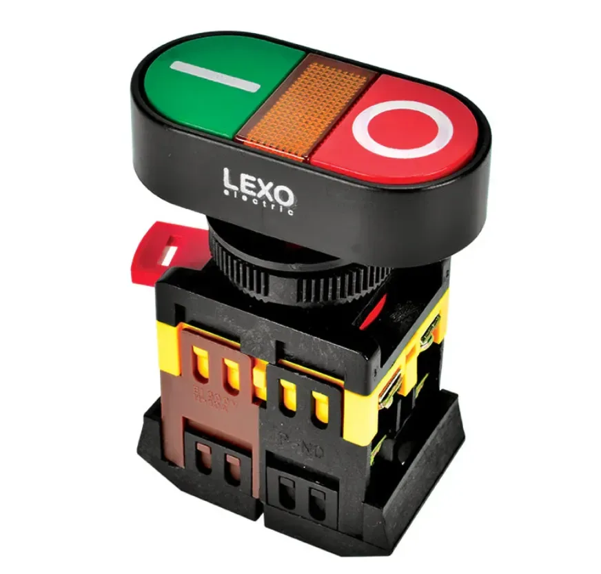 PULSADOR ILUM DOBLE ROJO/VERDE 1NO 1NC1