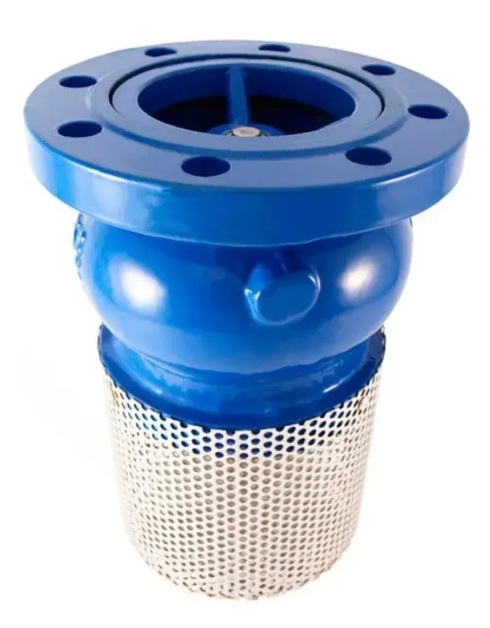 VALVULA DE PIE METALICA 3 BRIDA C/CANASTILLO1