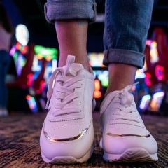 ZAPATILLAS CASUAL MUJER ORO ROSA