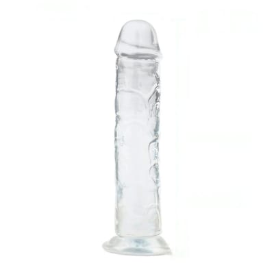 Dildo con Ventosa Lester M Transparente 19.5cm4