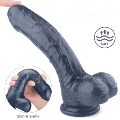 Dildo Realista Martin L Negro 24cm1