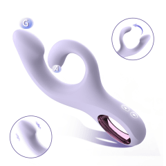 Vibrador Curvo de Doble Estimulación Ajustable