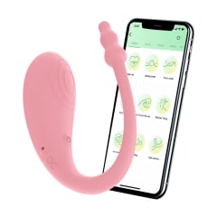 Vibrador Tipo C de Doble Estimulación con App