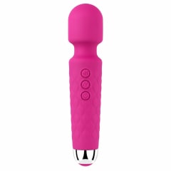 Vibrador Masajeador Fucsia con Cabezal Flexible