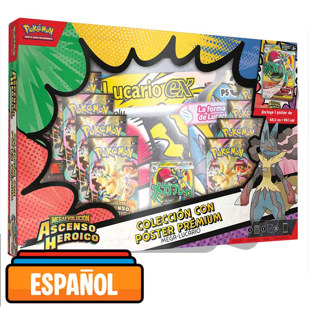 Ascenso Heroico - Colección con Póster Prémium Mega Lucario1
