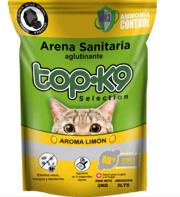 Arena Aglutinante Top K9 Iones De Plata Aroma Limon1