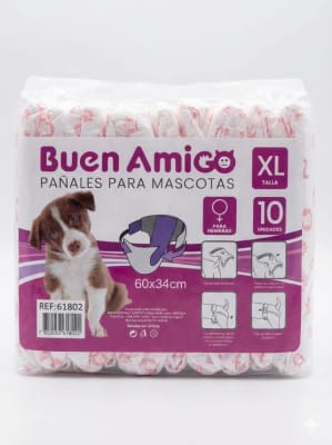 Pañales Para Mascotas Hembra Talla Xl 10u1