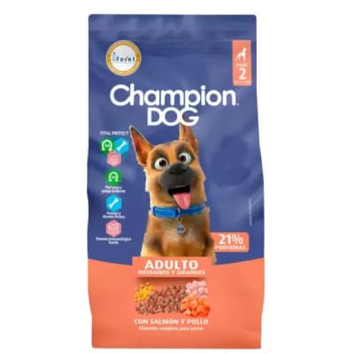 Champion Dog Adulto Medianos Y Grandes Sabor Salmon Y Pollo 18 Kg1