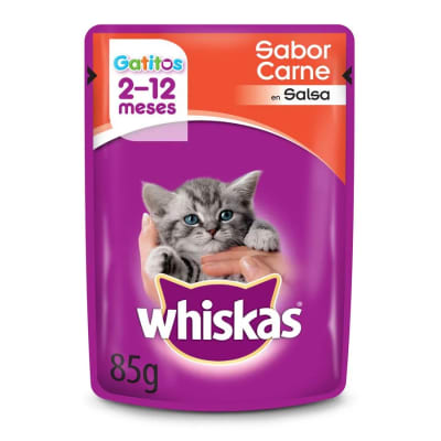 Sachet Whiskas Gatito Carne 85g1