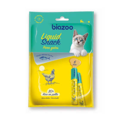 Biazoo Snack Líquido Gato Pollo con Atún - 90 gr1