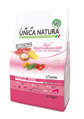 Unica Natura Razas Pequeñas Jamón Serrano, Arroz y Papas1
