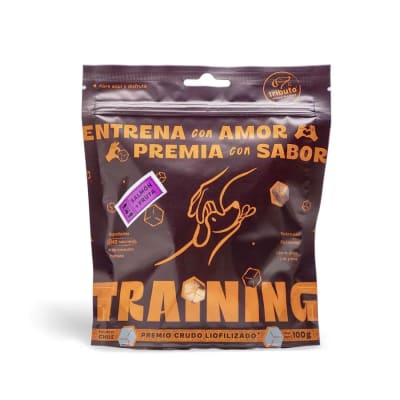 Tributo Snack Training sabor 70% Salmón 30% Mix Frutas 100 g1